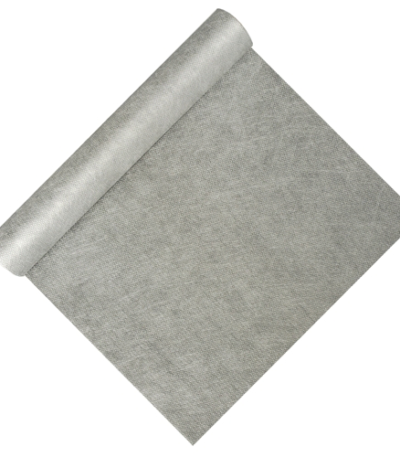 Product foto van Stoffen tafellopers nonwoven zilver 4.8m soft selection
