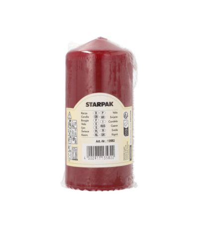 Product foto van Stompkaarsen bordeaux 60mm x 130mm