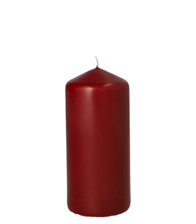 Product foto van Stompkaarsen bordeaux 60mm x 130mm