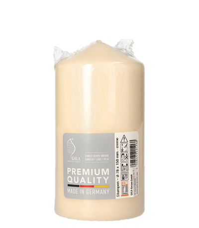 Product foto van Stompkaarsen creme 80mm x 150mm