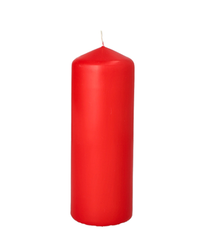 Product foto van Stompkaarsen rood 60mm 165mm