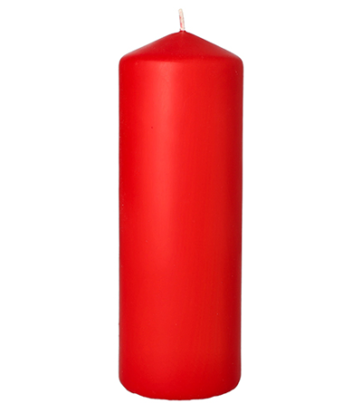 Product foto van Stompkaarsen rood 70mm x 200mm