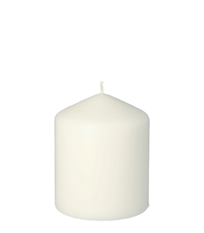 Product foto van Stompkaarsen wit 80mm x 100mm