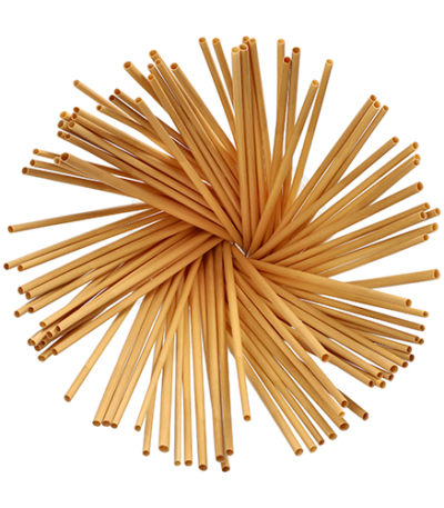 Product foto van Stro rietjes karton 20cm set van 100