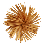 Product foto van Stro rietjes karton 23 cm set van 150