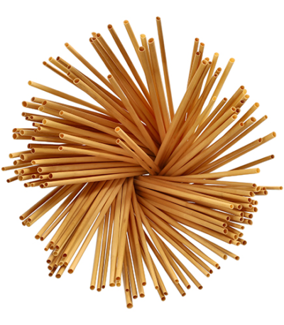 Product foto van Stro rietjes karton 23 cm set van 150