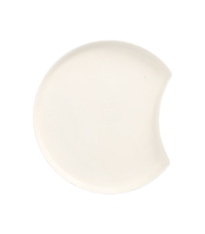 Product foto van Suikerriet Borden Halfmaan Wit Cella set van 100