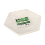 Product foto van Suikerriet Borden Hexagonaal Wit set van 12 Diamond