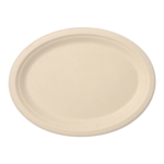 Product foto van Suikerriet Borden ovaal natuur set van 50 200ml