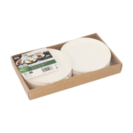 Product foto van Suikerriet Borden rond wit Cella set van 12