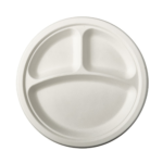 Product foto van Suikerriet Borden wit set van 12 23cm