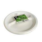 Product foto van Suikerriet Borden wit set van 12 23cm