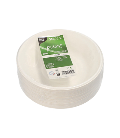 Product foto van Suikerriet Schalen wit set van 50 680ml