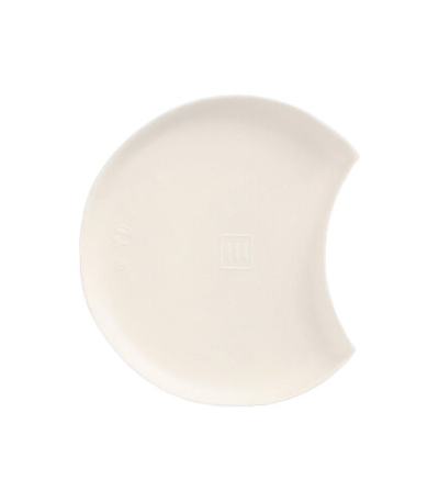 Product foto van Suikerriet borden halve maan wit set van 100 Cella