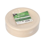 Product foto van Suikerriet borden karton naturel set van 50