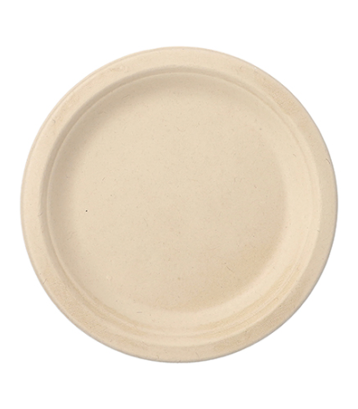 Product foto van Suikerriet borden karton naturel set van 50