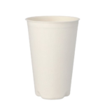 Product foto van Suikerriet drinkbekers wit 200ml voor warme dranken set van 50