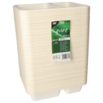 Product foto van Suikerriet menubakjes 2-vaks wit set van 125 1250ml