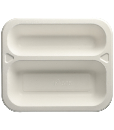 Product foto van Suikerriet menubakjes topseal wit set van 100