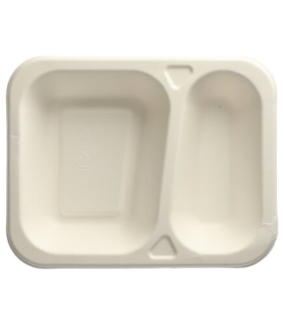 Product foto van Suikerriet menubakjes wit set van 100