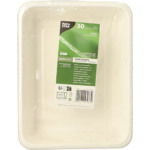 Product foto van Suikerriet menubakken PLA coating wit set van 50 1300ml