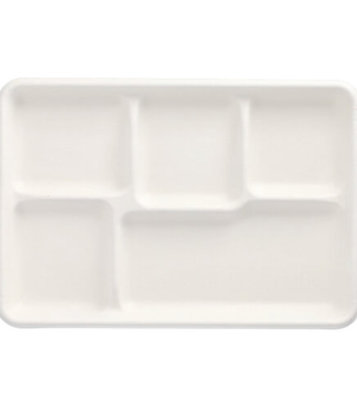 Product foto van Suikerriet menuschaal wit set van 25