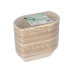 Product foto van Suikerrietcakebakjes natuur set van 50