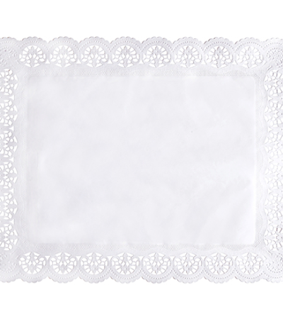 Product foto van Taartranden hoekig wit set van 100