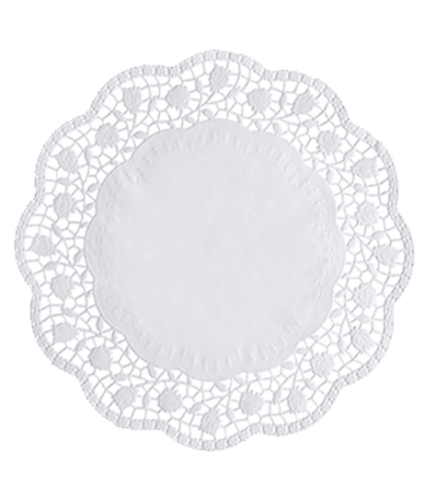 Product foto van Taartranden rond wit set van 28 cm