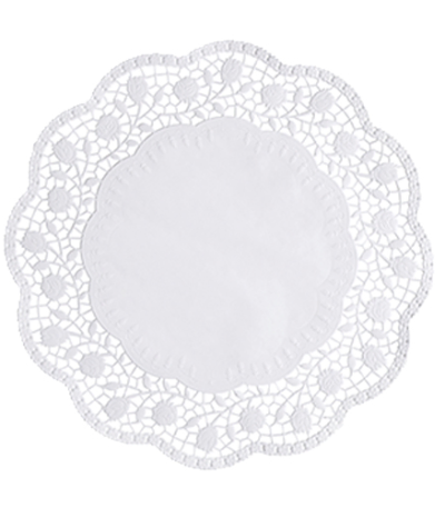 Product foto van Taartranden wit set van 250