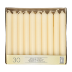 Product foto van Tafelkaarsen creme set van 30