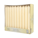 Product foto van Tafelkaarsen creme set van 30