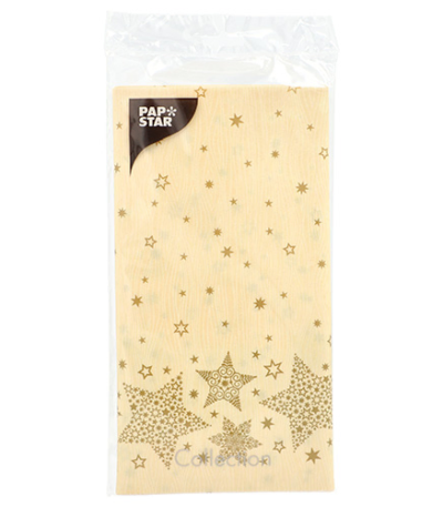 Product foto van Tafelkleed Airlaid creme 120x180cm Christmas Shine