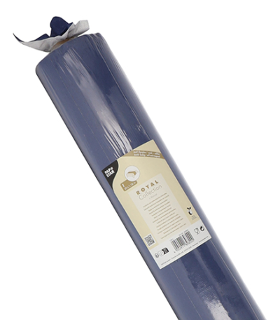 Product foto van Tafelkleed PV-Tissue mix donkerblauw 20m x 1.18m ROYAL Collection