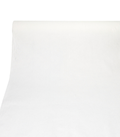 Product foto van Tafelkleed PV-Tissue mix wit 20m x 1