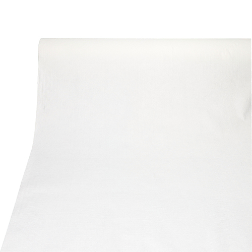 Product foto van Tafelkleed PV-Tissue mix wit 20m x 1
