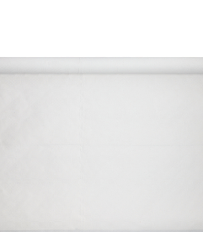 Product foto van Tafelkleed papier wit damastprint 10m