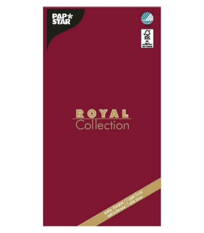 Product foto van Tafelkleed tissue bordeaux 120x180cm Royal Collection