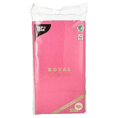 Product foto van Tafelkleed tissue fuchsia 120x180cm ROYAL Collection