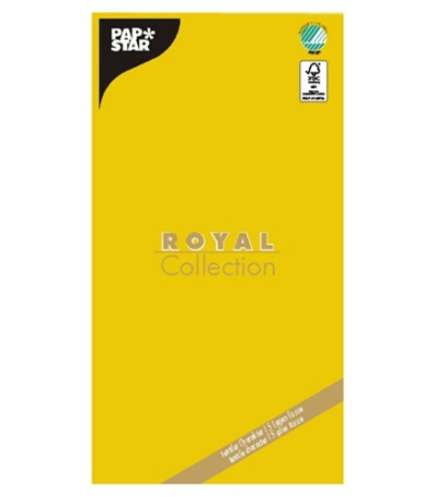 Product foto van Tafelkleed tissue geel 120x180cm ROYAL Collection