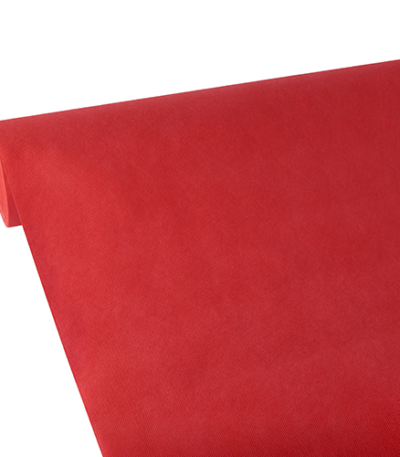 Product foto van Tafelkleed vlies soft selection rood 25m x 1