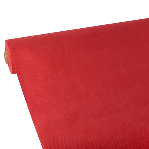 Product foto van Tafelkleed vlies soft selection rood 25m x 1