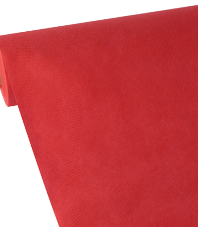 Product foto van Tafelkleed vlies soft selection rood 40m x 1.18m