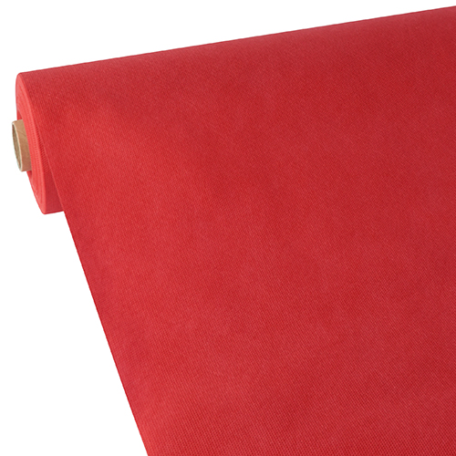 Product foto van Tafelkleed vlies soft selection rood 40m x 1.18m