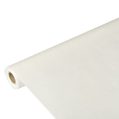 Product foto van Tafelkleed vlies soft selection wit 10m x 1
