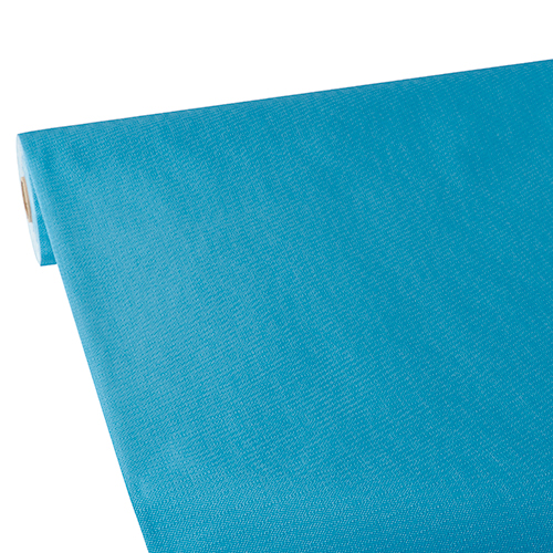 Product foto van Tafelkleed vlies turkoois 25m x 1