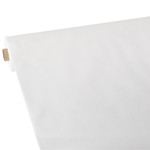 Product foto van Tafelkleed vlieswit 25m x 0.9m Soft Selection Plus