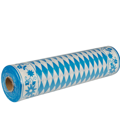 Product foto van Tafellopers Airlaid Beiers blauw 24m