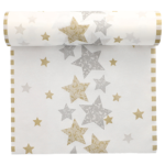 Product foto van Tafellopers Airlaid Stardust 24m