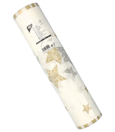 Product foto van Tafellopers Airlaid Stardust 24m